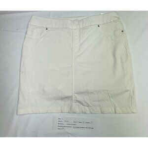Chico’s White A-Line Skirt Size 2.5 Elegant Summer Style